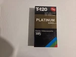 New Platinum Series T-120 Blank Vhs Tape. Fixed Price $7.27.