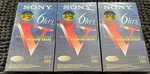 (3) New Sony T-120 Vf Premium Grade Vhs 6 Hour Blank Videocassette Tape. Fixed Price $11.99.