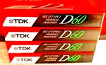 Tdk D60 Blank Audio Cassette Tapes- Ieci/type 1- Lot Of 4. Fixed Price $10.00.