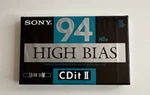 Vtg Sony Cdit Ii 94 High Bias 140M Audio Cassette Blank Tape Sealed Ultra Slim. Fixed Price $14.98.