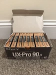 Box Of Sony Ux Pro 90 Type Ii High Bias Tapes Sealed. Fixed Price $279.99.