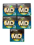 Tdk Recordable Mini Disc MD-XG74 Lot Of 5 Brand New & Factory Sealed. Fixed Price $28.99.