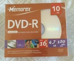 Memorex Pack 10 Dvd-r Discs 16X 4.7GB 120 Min From 2006. Fixed Price $14.88.