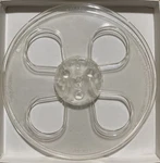 Audiotape 7" Empty Reel, Series 2, Clear Four Window C-slot, New Box + Bag. Fixed Price $7.95.