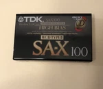 Factory Sealed Tdk Sa-x 100 High Bias Iecii/type Audio Cassette Recording Cds. Fixed Price $18.97.