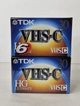 Tdk 30 Hg Ultimate Vhs-c Blank Camcorder Video Cassette Tapes Lot Pack Of 6 New. Fixed Price $21.99.