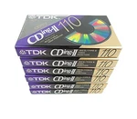 Tdk Cding Ii 110 Minutes Cassettes, Of 6 - New Old Stock, Free Shipping. Fixed Price $40.00.