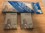 Lot Of 5 Vintage Scotch Low Noise High Density C-90 Cassette Tapes Sealed Nos. Fixed Price $19.99.