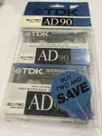 Tdk AD90 Type I Blank Cassette Tapes (2) New & Sealed. Fixed Price $34.99.