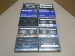 Lot Of 10 High Bias Type Ii Cassette Tapes Tdk Sony, Fuji & Memorex Erased. Fixed Price $24.00.