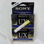 Lot Of 2 Sony Ux 60 High Bias Audio Cassette Tapes - New Sealed. Fixed Price $24.99.