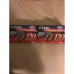 Tdk D120 High Output Ieci / Type Normal Position Audio Cassettes (2 Pack). Fixed Price $16.20.