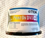 Tdk Dvd-r 8X Print On White Disc Recordable 25 Pack Spindle Brand New Open Box. Fixed Price $10.99.