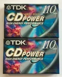 Two New Package Tdk High Bias Cd Power 110 Minutes Blank Audio Cassette Tapes. Fixed Price $12.99.