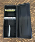 Vtg Alpha 15 Or 24 Audio Cassette Tapes Hard Plastic Hinged Case Holder Usa. Fixed Price $18.50.