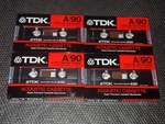 Lot Of 4 Tdk 90 Vintage Audio Cassettes Blank Tape 1986 Japan Eur Market. Fixed Price $99.99.
