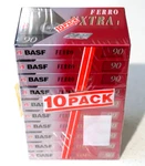 10 Pack - Basf Ferro Extra 90 Normal Type Blank Audio Cassettes 1993. Fixed Price $57.93.