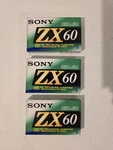 Sony Zx 60 Cassette Tapes. Fixed Price $9.99.
