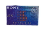 High Fidelity Audio Cassette Sony Tape 60 Min 90 120. Fixed Price $14.99.