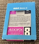 Audiovox 8-TRACK Head Cleaner Cartridge Tape Vintage Accessories AX226. Fixed Price $8.00.