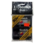 Scotch Cx 60 Blank Audio Cassette Tape 2 Pack Normal Bias 3M Vintage Sealed. Fixed Price $19.95.