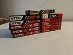 Tdk D90 High OUTPUT,D60,SD110, Audio Cassette Tapes Lot Of New Vintage. Fixed Price $25.50.