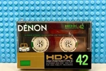 Denon Hd-x 42 1987 Japan Type Ii Blank Cassette Tape (1) (sealed). Fixed Price $31.49.