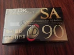 Tdk Sa 90 High Bias Blank Cassette Tape, Type Ii, New, Sealed. Fixed Price $5.95.