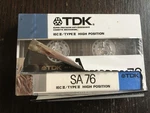 Tdk SA76 Blank Cassette Tape Type Ii New W/torn Wrapper Made Japan 1988. Fixed Price $12.99.
