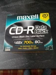 Maxell Cd-r Music Recordable Discs 80 Minute 700 Mb Sealed 20 Pack Black Label. Fixed Price $15.75.