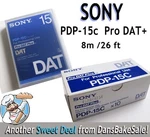 Sony PDP-15C Pro Dat Plus Box Of 10 Digital Audio Tapes Brand New 8M / 26 Ft. Fixed Price $28.00.