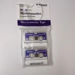 Radio Shack 44-645 MC-90 Microcassette Tape, Package Of 2, New Sealed. Fixed Price $9.99.