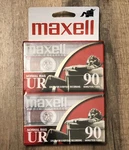 Pack Of (2) Maxell Ur 90 Min Blank Audio Cassette Tapes Normal Bias Sealed New. Fixed Price $9.99.