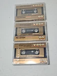 Vintage Recoton XR90 Blank Cassette Tape (sealed) New Old Stock -- Lot Of 3. Fixed Price $13.63.