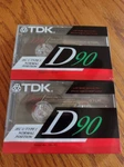 Two Tdk D90 Min - Blank Audio Cassette Tapes New Sealed 1990 Dated. Fixed Price $5.99.