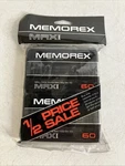 Memorex 60 Cassette Tapes 2 Pack Normal Bias New Sealed. Fixed Price $10.00.