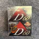 Tdk D60 High Output Blank Audio Cassette Tapes 12 Pack Nos. Fixed Price $16.74.