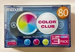 Pack Of 3 New Sealed Maxell Color Club 80 Blank Audio Cassette Tapes Normal Bias. Fixed Price $15.00.