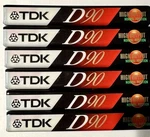 Tdk Cassette Tapes D-90 6-PACK Minutes- Vintage New Sealed. Fixed Price $25.97.