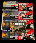 Lot Of 8 Blank Cassette Tapes Memorex Hbs 11 100 Maxell Ur 90 Xl. Fixed Price $34.50.