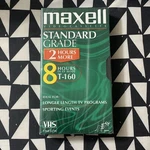 Vhs 8 Hours Premium Grade Maxell T-160 Blank Recording Tape Sealed Brand New. Fixed Price $6.00.