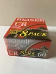 8 Pack Maxell UR60 Blank Cassette Tapes Normal Bias - Brand New Sealed. Fixed Price $14.99.