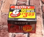 Pack Sony High Fidelity 60 Minute Audio Cassette Blank Tapes New Sealed. Fixed Price $19.95.