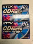 Lot 2 Tdk Cd Power 110 Audio Cassette Tapes Brand New Sealed. Fixed Price $13.50.