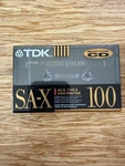 Tdk Sa-x 100 Audio Cassette Blank Tape Type Ii Best For Cd Sealed. Fixed Price $9.99.