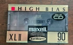 Maxell Xl Ii 90 Minute 135M High Bias Cassette Tape Black Magnetite Sealed!. Fixed Price $11.95.