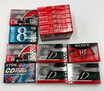 Lot Of 14 Blank Cassette Tapes Tdk Maxell Brand New Sealed. Fixed Price $29.99.