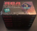 Rca 90 Hi-fi Stereo Audio Cassette 5 Pack Nos Sealed Vintage. Fixed Price $11.99.