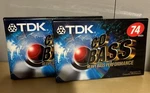 2 Tdk Cd Bass 74-MINUTE Blank Audio Cassette Tape Heavy Brand New Sealed. Fixed Price $17.99.