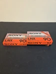 Lot Of 3 Sealed Sony Lnx 90 Type 1 Cassette Tapes. Fixed Price $57.86.